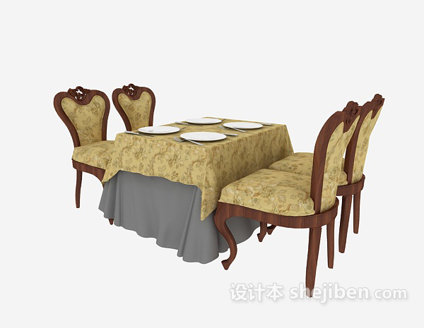 欧式精美餐桌餐椅