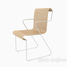 金属休闲椅3d模型下载