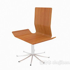 实木简约椅子3d模型下载