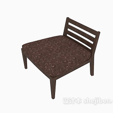 单人矮椅3d模型下载