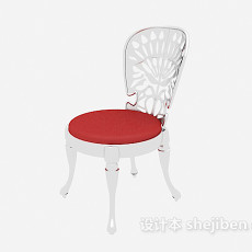 欧式化妆台椅3d模型下载