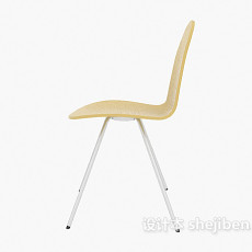 休闲现代木椅3d模型下载