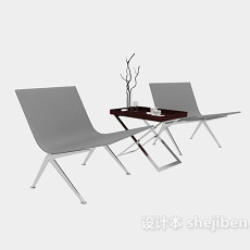 现代简约风格休闲椅3d模型下载