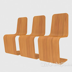 创意原木椅3d模型下载