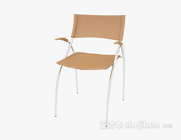 免费扶手休闲椅子3d模型下载