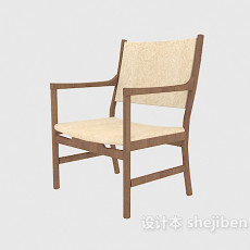 中式风格传统扶手椅3d模型下载