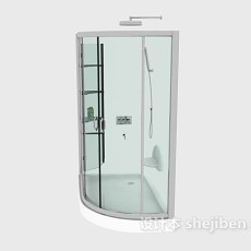 玻璃浴室3d模型下载