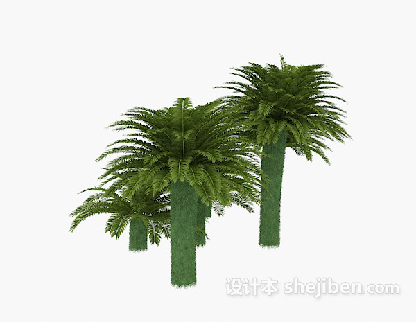 免费室外植物花草树木3d模型下载
