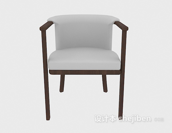中式风格中式简约餐椅3d模型下载