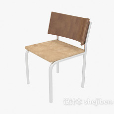 普通木椅子3d模型下载
