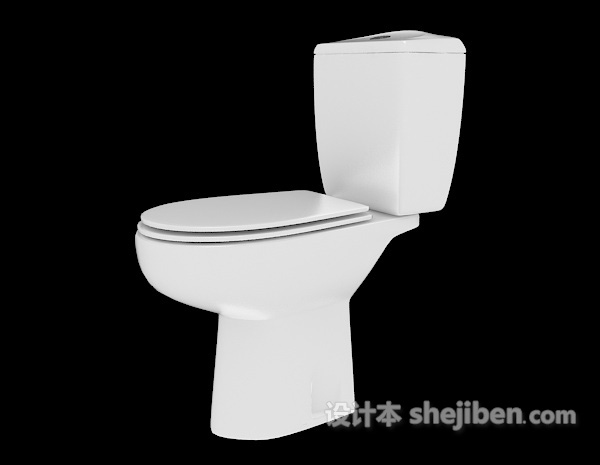 家居浴室坐便器3d模型下载