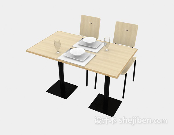现代餐厅简约桌椅