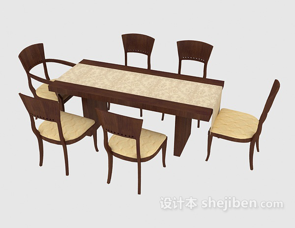 家庭简洁餐桌餐椅
