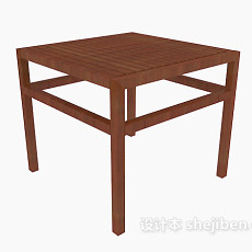 中式家居餐桌3d模型下载