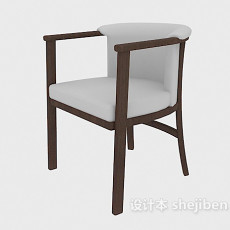 中式简约餐椅3d模型下载