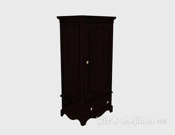 中式风格实木衣柜
