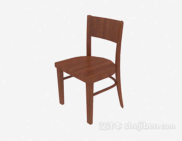 实木木椅3d模型下载