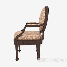 高档欧式古典餐椅3d模型下载