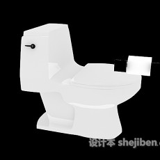 浴室间马桶3d模型下载