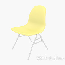 黄色休闲椅3d模型下载