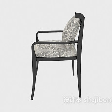 简约欧式休闲椅3d模型下载