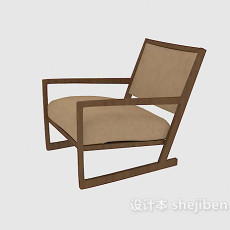 田园风格坐垫椅3d模型下载