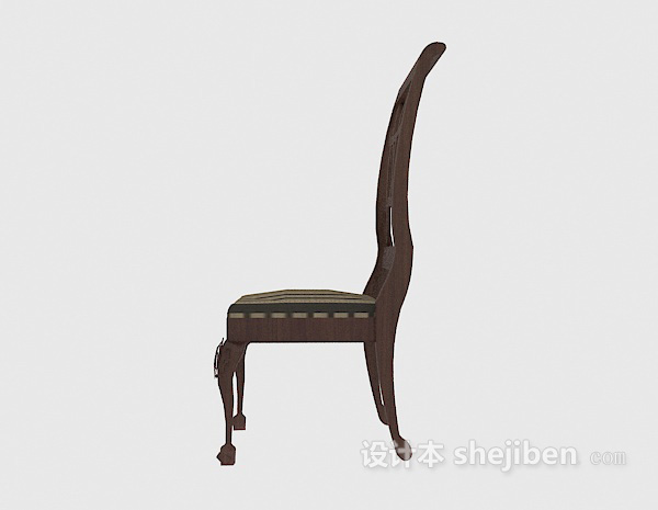 中式高靠背餐椅