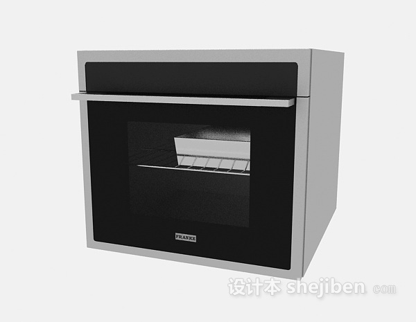 免费小型烤箱3d模型下载