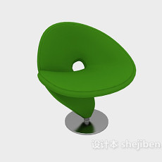 绿色个性休闲椅3d模型下载