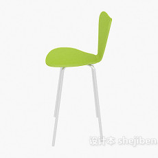 绿色塑料椅3d模型下载