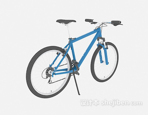 蓝色脚踏车