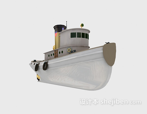 设计本古船	3d模型下载