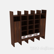 书柜3d模型下载