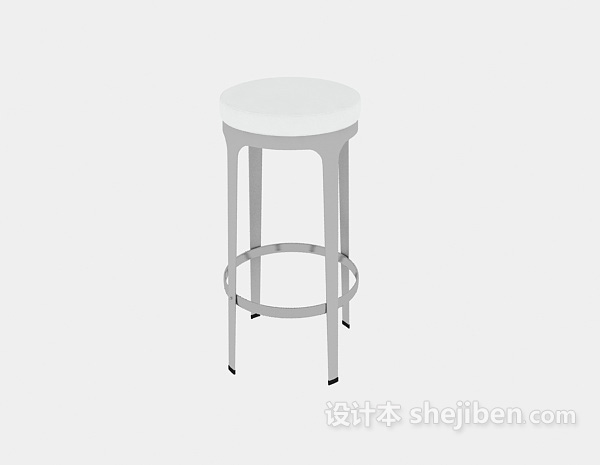 设计本吧台凳3d模型下载