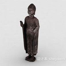 古代佛像人物雕塑3d模型下载