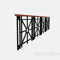 楼梯围栏3d模型下载