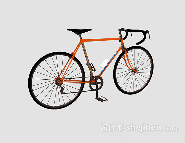 现代风格自行车3d模型下载