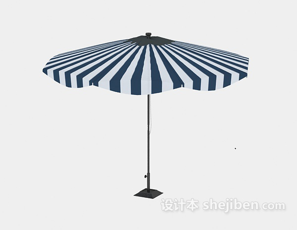 条纹状太阳伞