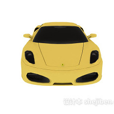 黄色跑车3d模型下载