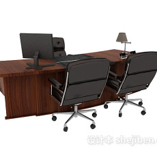 办公桌3d模型下载