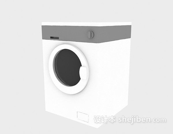 洗衣机-滚筒洗衣机3D模型