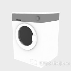 洗衣机-滚筒洗衣机3d模型下载