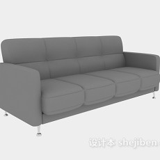 办公室三人沙发3d模型下载