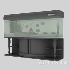 中式鱼缸3d模型下载