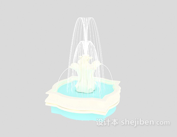设计本喷泉3d模型下载