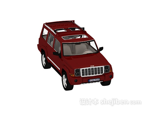 设计本Jeep车汽车3d模型下载