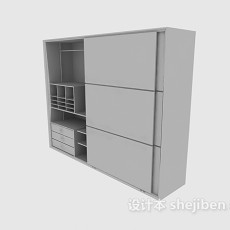 衣柜3d模型下载