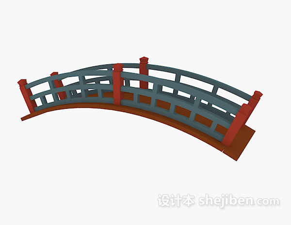设计本小桥3d模型下载