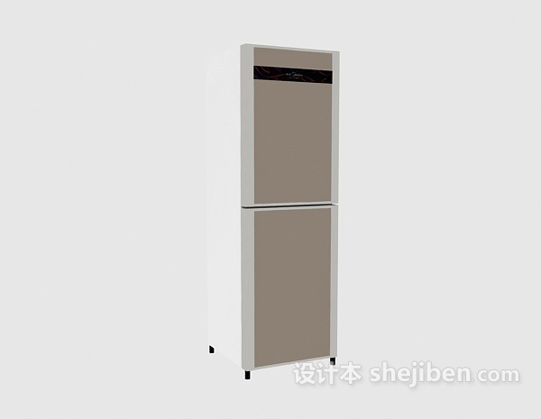 设计本家用冰箱3d模型下载
