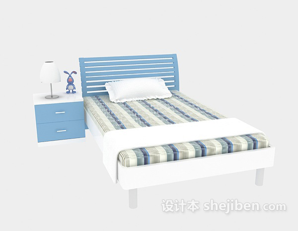 设计本儿童床二3d模型下载